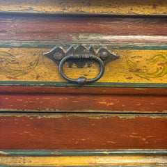 Florentine Style Solid Wood, Paiinted Italian Cabinet, Sku: 033567