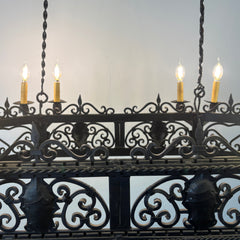 Arte De Mexico Wrought Iron Chandelier, Extra Large, Sku 033430