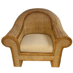 Vintage Bamboo & Rattan Chair, Sku 032657