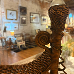 Antique Wicker Victorian Rocker, Sku 033016