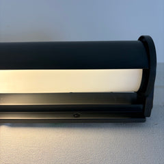 Modern Forms Black Metal Wall Sconce Sleek Shape and Design, Sku 033885