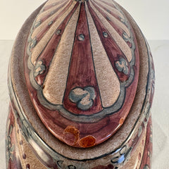Biagioli Italian Hand Painted Ceramic Lidded Compote, Sku 033854