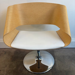 Nastro Bentwood Oak Swivel Chair by G. D. Harcourt, Sku 033929