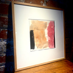 Sunny Gibbons "Bubblegum" Watercolor on Paper, Original Work, Framed, Sku: 033394