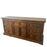 Dixie Furniture Company, Triple Dresser, Pecan Finish, Mediterranean Influence, Sku 033508
