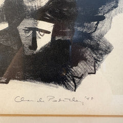 Original Lithograph "La Cava" Signed, Artist Claude Ronald Bentley, Limited Edition 1/12, Sku 033792
