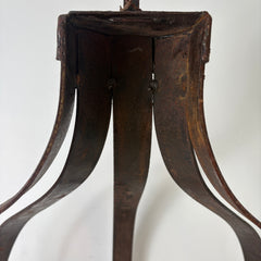 Demi-lune Iron Pot Rack with 5 hooks, Sku 033050