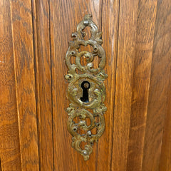 Antique European Solid Oak Wardrobe, Sku: 033565