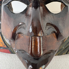 Totem Style Mask, Wood, Hand Carved, Sku: 033063