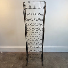 Steel Wine Rack with Scroll Detail, Sku 033907