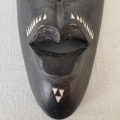 Tall Indonesian Tribal Mask, Mother of Pearl Inlay, Sku: 033057