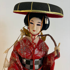 Nishi Company Silk Keisha Doll Handcrafted in Tokyo Japan, Sku 033830