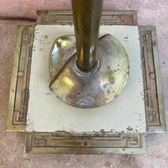 Art Deco Style Brass Floor Lamp, Sku 033664
