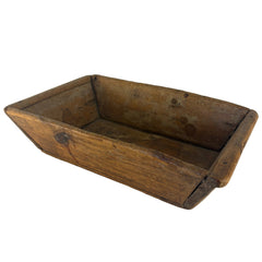 Primitive Wood Rectangular Basin or Dough Bowl, Sku: 033435
