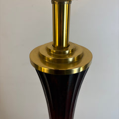 Wildwood Brand Wood & Brass Floor Lamp, Shade not included, Sku: 033703