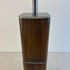 Table Lamp with Wood and Steel Square Base, Sku 034098