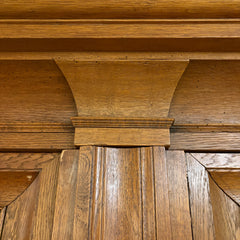 Antique European Solid Oak Wardrobe, Sku: 033565