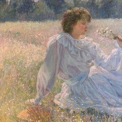 Original Framed & Matted Oil Painting by Miriam Briks "Wild Meadows", Sku 033991