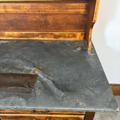 Primitive Possum Belly Wood/Metal Flour Bin Hutch, Sku: 033447
