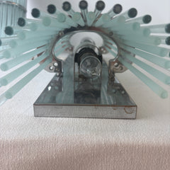 Gaetano Sciolari Italian Mid-Century Modern Glass Rod Sconces, Sku: 033070