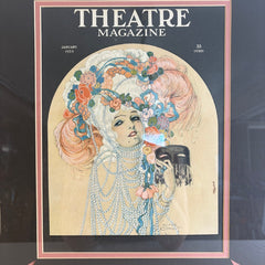 Framed Theatre Magazine Print by Homer Conant, January 1923, Sku 033757