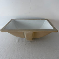 Deer Valley Undermount Rectangular Sink, Porcelain, White, Sku: 033356