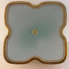 Aerin Bolsena Flush Mount Fixture with Clover Shape in Gold Leaf Finish, Sku 033884
