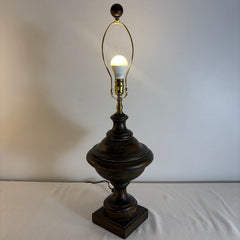 Chapman Wood Pedestal Base Table Lamp, Sku 033737
