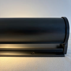 Modern Forms Black Metal Wall Sconce Sleek Shape and Design, Sku 033885