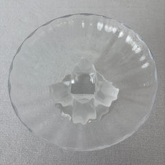 Lalique Crystal Compote Dish, Made in France, 4 Birds at Base, Sku: 033306