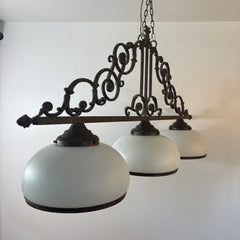 Tri Globe Patina Island Light, Sku 033605