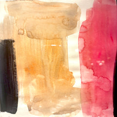 Sunny Gibbons "Bubblegum" Watercolor on Paper, Original Work, Framed, Sku: 033394