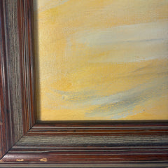 Original Acrylic on Canvas Signed by Artist, Kuhn 1991, Five Cowboys Against Blue Sky Sku: 033451