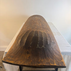 Antique Wood Dough Trough with Paddle Like Handles Handcrafted, Sku 033909