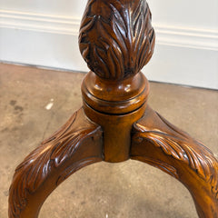Alexander Theodore Parlour Table w/ Embossed Leather Top, Sku 033844