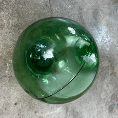 Clear Green Glass Orb or Sphere