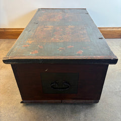1874 German Antique Blanket Chest, Sku 033680