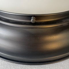 Flush Mount Frosted Glass Gunmetal Finish Light Fixture, Sku 032683