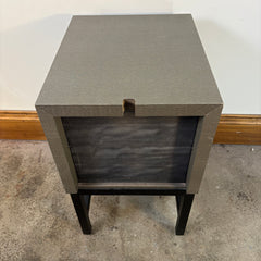 Set of Wood Bench & Two Side Tables With Shelf, Gray Green, Sku: 033385