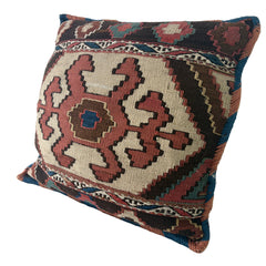 Kilim Pillow, Large Square & Down Filled, Sku 033133