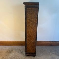 Tall Animal Themed 10 Door Cabinet with Woven Sides, Sku 033256