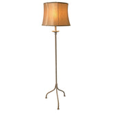 Ethan Allen Metal Tripod Base Floor Lamp Mottled Champagne Finish, Shade Sold Separately Sku 033102