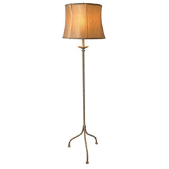 Ethan Allen Metal Tripod Base Floor Lamp Mottled Champagne Finish, Shade Sold Separately Sku 033102