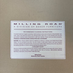 Milling Road, Division of Baker Gold Chenille Ribbed Fabric and Nailhead Detail Armchair, Sku 033228