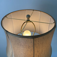 Ethan Allen Metal Tripod Base Floor Lamp Mottled Champagne Finish, Shade Sold Separately Sku 033102