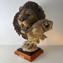 Artist: Joe Slockbower, "Refuge and Strength" 1034/1200, Cast Resin on Base Sku: 033208