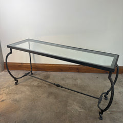 Metal & Glass Couch Table, Sku: 033126