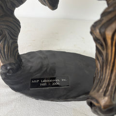 Mark Hopkins Artist Limited Edition Bronze Sculpture: "Watering Hole" - Three Zebra Heads, Sku 033250