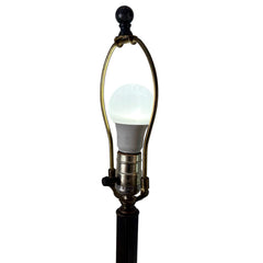 Brass Floor Lamp with Natural Onyx Detail, Sku: 033123