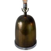 Brass Table Lamp from India with Lucite Base, Sku: 033148